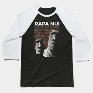 Rapa Nui Easter Island Moai Baseball T-Shirt